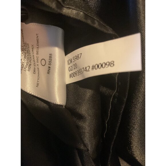 Express Mens Slim Fit Black Blazer 40S/40C Stretch Performance Cotton Blend - Picture 10 of 12